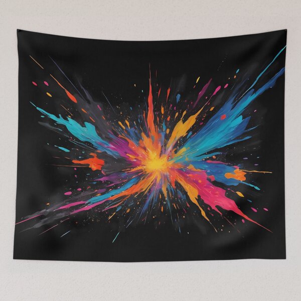 Item preview, Dark Abstract Colorful Explosion designed and sold by papi1998.