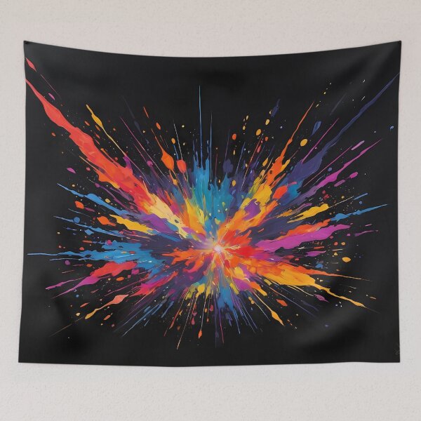 Item preview, Dark Abstract Colorful Explosion designed and sold by papi1998.