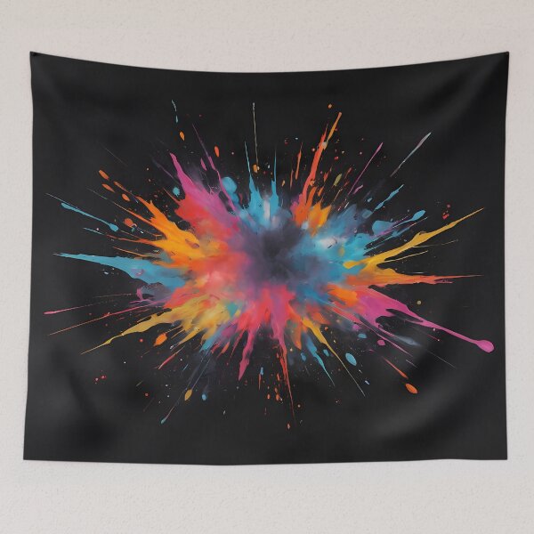 Item preview, Dark Abstract Colorful Explosion designed and sold by papi1998.