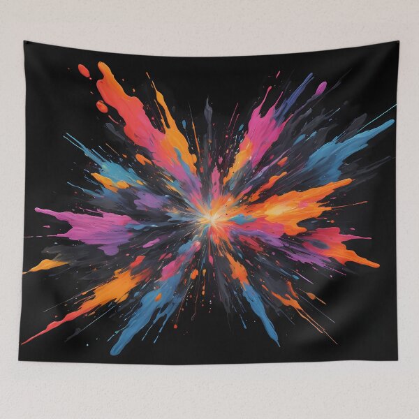 Item preview, Dark Abstract Colorful Explosion designed and sold by papi1998.