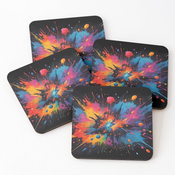 Item preview, Dark Abstract Colorful Explosion designed and sold by papi1998.
