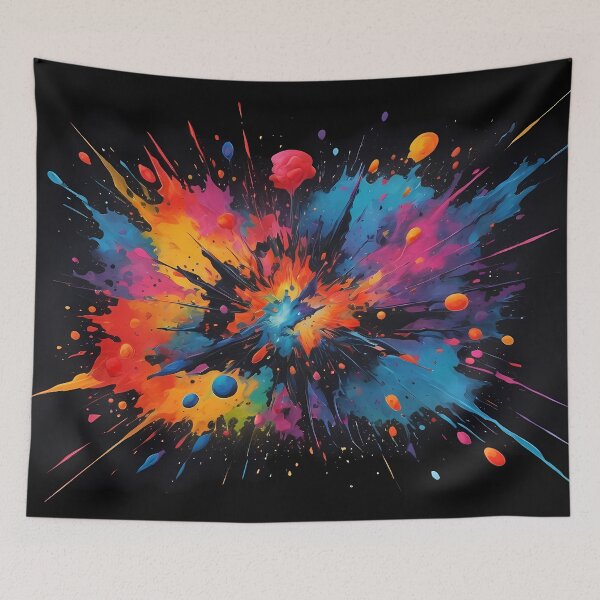 Item preview, Dark Abstract Colorful Explosion designed and sold by papi1998.