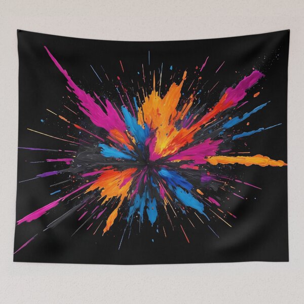 Item preview, Dark Abstract Colorful Explosion designed and sold by papi1998.