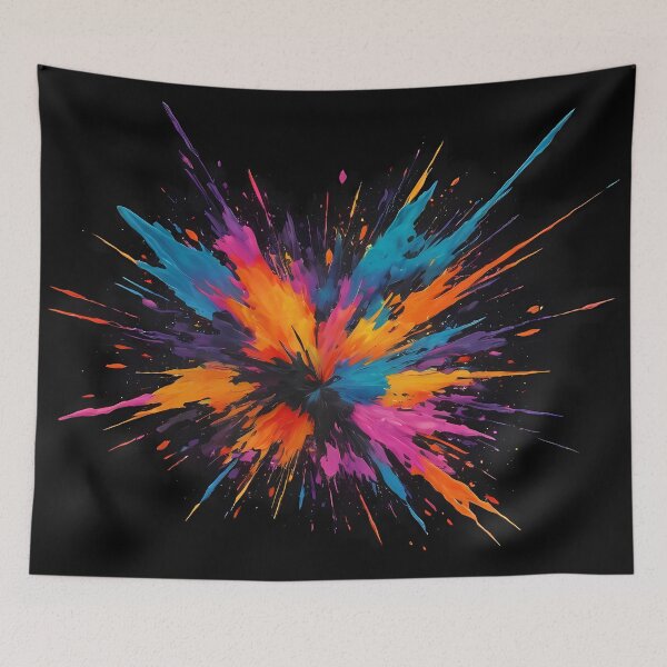 Item preview, Dark Abstract Colorful Explosion designed and sold by papi1998.