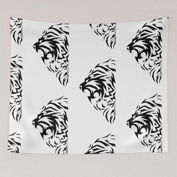 Item preview, Abstract Black-Maned Lion Profile designed and sold by the Zarock Shop.