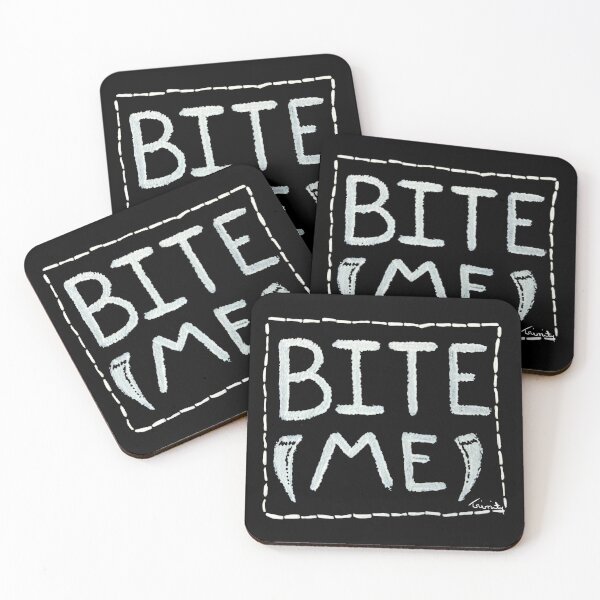 Item preview, Bite Me (White) designed and sold by TEllisonDesigns.