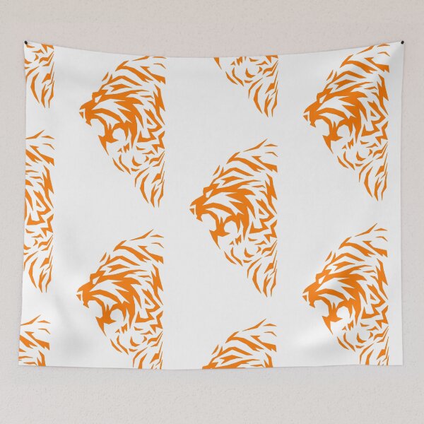 Item preview, Abstract Orange-Maned Lion Profile designed and sold by the Zarock Shop.