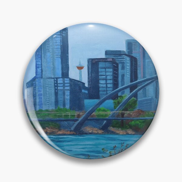 Item preview, View from Fort Calgary oil painting designed and sold by Assol Kovtun.