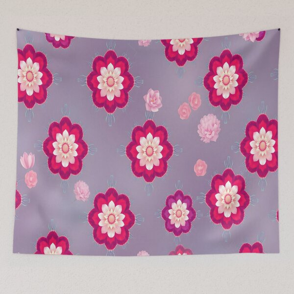 Item preview, Bright, floral. Burgundy flowers designed and sold by Erik Visnievskij.