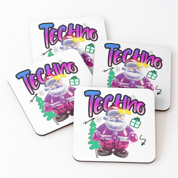 Item preview, TECHNO  - Santa Tech Figurine (Black)  designed and sold by Discothreadz.
