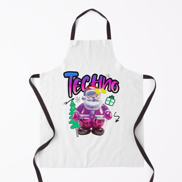 Item preview, TECHNO - Santa Tech Figurine (Black) designed and sold by Discothreadz.