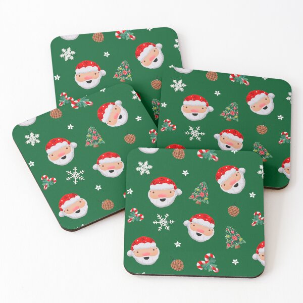Item preview, Happy Laughing Santa Snowy Christmas Tree designed and sold by Celina Kim.
