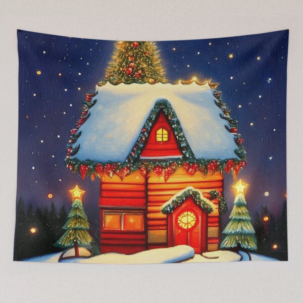Item preview, Christmas House designed and sold by ArtFactoryAI.