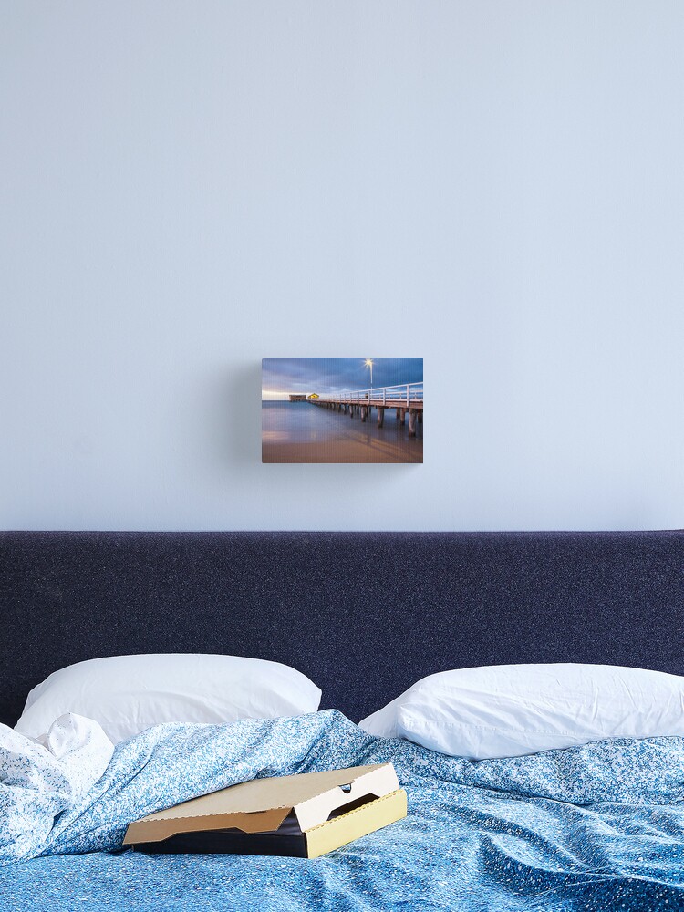 Thumbnail 1 of 3, Canvas Print, Queenscliff Pier Autumn Dawn, Victoria, Australia designed and sold by Chockstone.