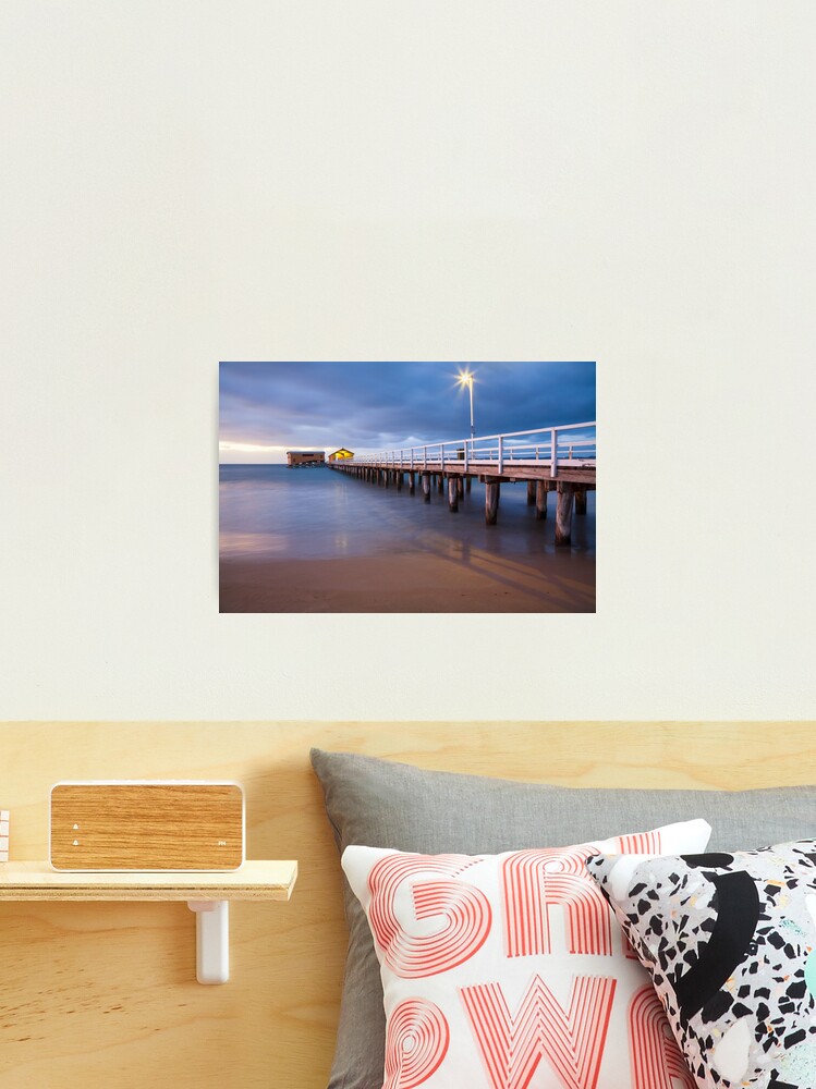 Thumbnail 1 of 3, Photographic Print, Queenscliff Pier Autumn Dawn, Victoria, Australia designed and sold by Chockstone.