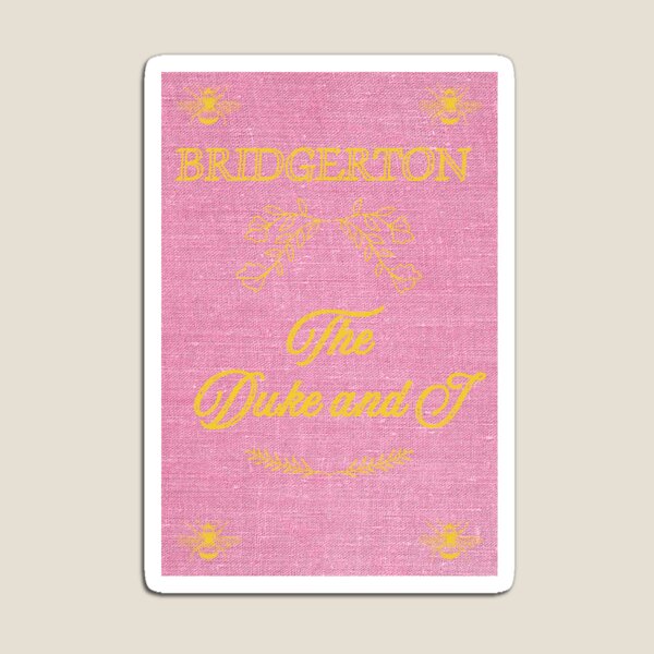 Aperçu de l'œuvre Bridgerton, Le Duc et moi, couverture vintage rose créée et vendue par ArtByErinSmith.