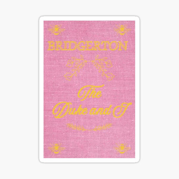 Aperçu de l'œuvre Bridgerton, Le Duc et moi, couverture vintage rose créée et vendue par ArtByErinSmith.