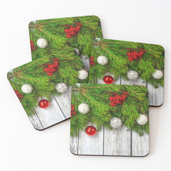 Item preview, Rustic Holiday Charm: Pine, Holly & Baubles designed and sold by LAPilotGirl.