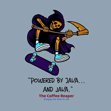 Artwork thumbnail, The Coffee Reaper Powered by Java ... and Java by R-Marc-Designs