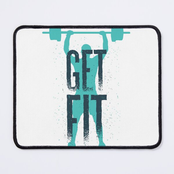 Item preview, Get Fit Barbell Lifting Silhouette designed and sold by TurtleDojo.
