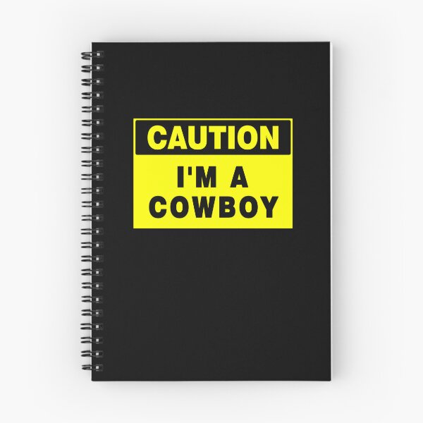 Item preview, Caution I'm A Cowboy, Yellow Sign with Bold Black Font designed and sold by AASparksDesigns.