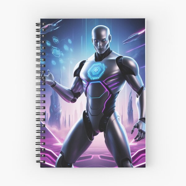 Item preview, Robot futurista con pantalla holográfica designed and sold by MrTrendyDesigns.