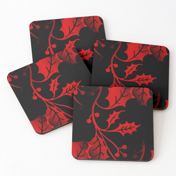 Item preview, Holly Spray (red/black) designed and sold by Bondillero.