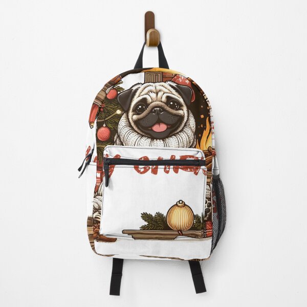 Item preview, A Pug's Cozy Winter Scene designed and sold by DogArtGallery.