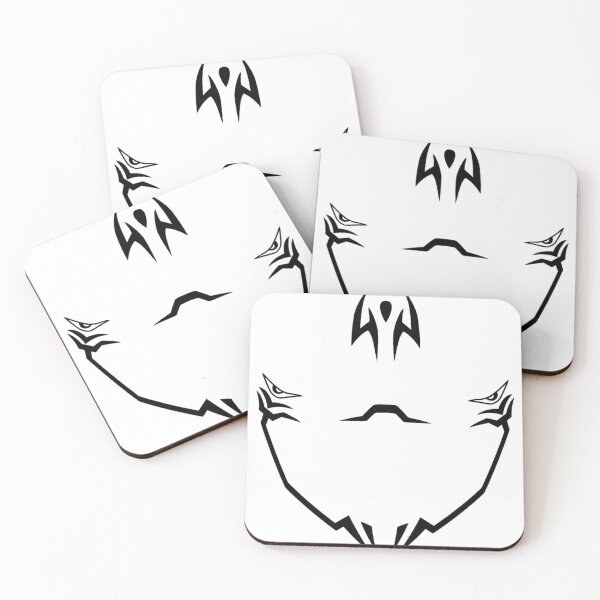 Item preview, Sakuna-Inspired Abstract Face Design - Bold Black Markings designed and sold by vvaehz.