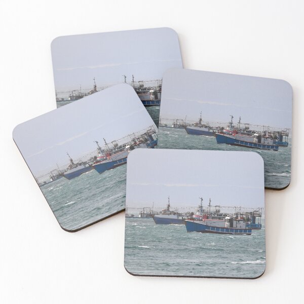 Item preview, Shrimp Boats At Sea designed and sold by OdetteKPhotog.