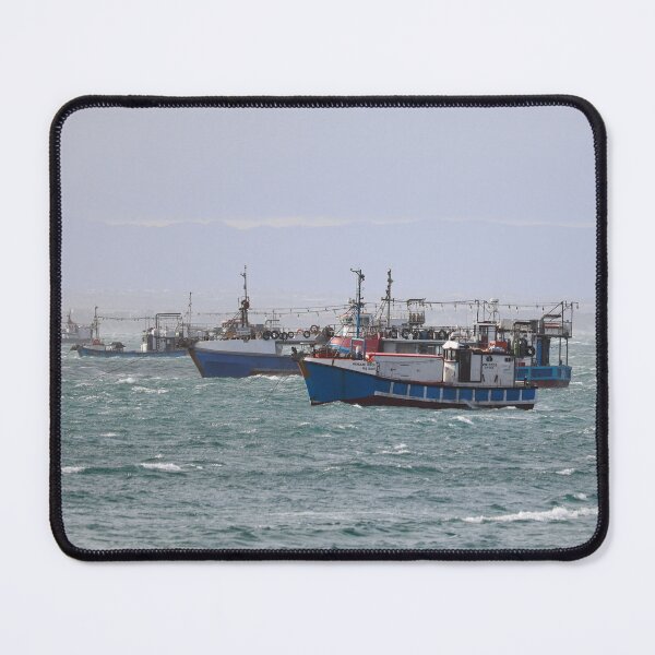 Item preview, Shrimp Boats At Sea designed and sold by OdetteKPhotog.