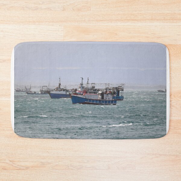 Item preview, Shrimp Boats At Sea designed and sold by OdetteKPhotog.