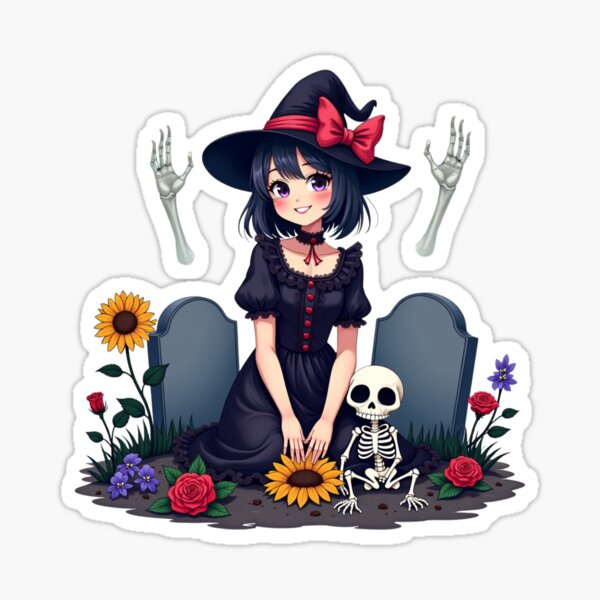 Item preview, Cute Girl in Graveyard designed and sold by PattaZone.