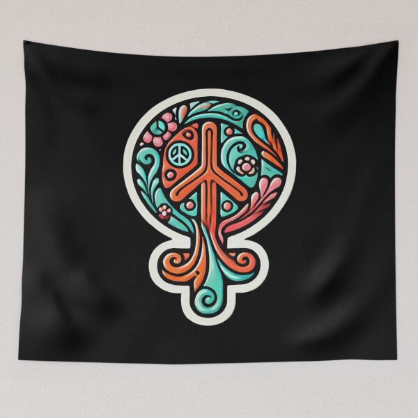 Item preview, Hippy Venus Feminist Symbol designed and sold by PinUpPizzazz.