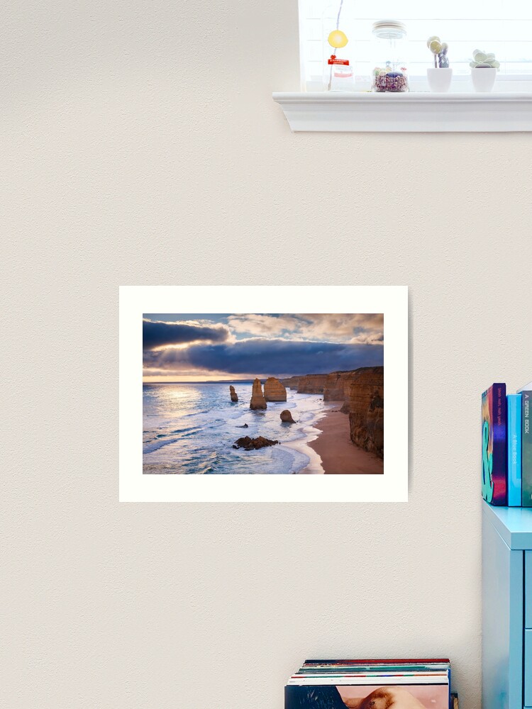 Thumbnail 2 of 3, Art Print, "The Twelve Apostles" Sunset, Great Ocean Rd, Australia designed and sold by Chockstone.
