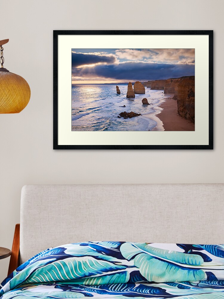 Thumbnail 2 of 7, Framed Art Print, "The Twelve Apostles" Sunset, Great Ocean Rd, Australia designed and sold by Chockstone.