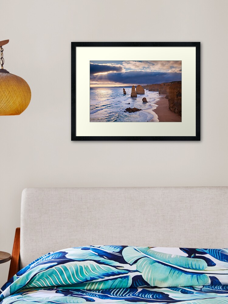 Thumbnail 2 of 7, Framed Art Print, "The Twelve Apostles" Sunset, Great Ocean Rd, Australia designed and sold by Chockstone.
