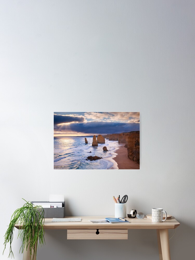 Thumbnail 2 of 3, Poster, "The Twelve Apostles" Sunset, Great Ocean Rd, Australia designed and sold by Chockstone.
