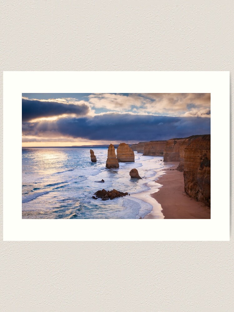Thumbnail 1 of 3, Art Print, "The Twelve Apostles" Sunset, Great Ocean Rd, Australia designed and sold by Chockstone.