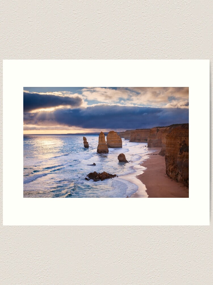 Thumbnail 1 of 3, Art Print, "The Twelve Apostles" Sunset, Great Ocean Rd, Australia designed and sold by Chockstone.