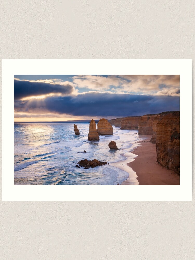 Thumbnail 1 of 3, Art Print, "The Twelve Apostles" Sunset, Great Ocean Rd, Australia designed and sold by Chockstone.