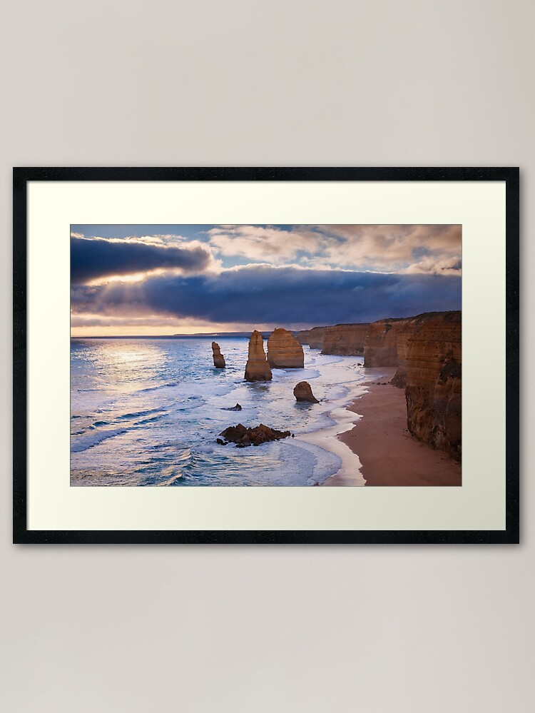 Thumbnail 1 of 7, Framed Art Print, "The Twelve Apostles" Sunset, Great Ocean Rd, Australia designed and sold by Chockstone.