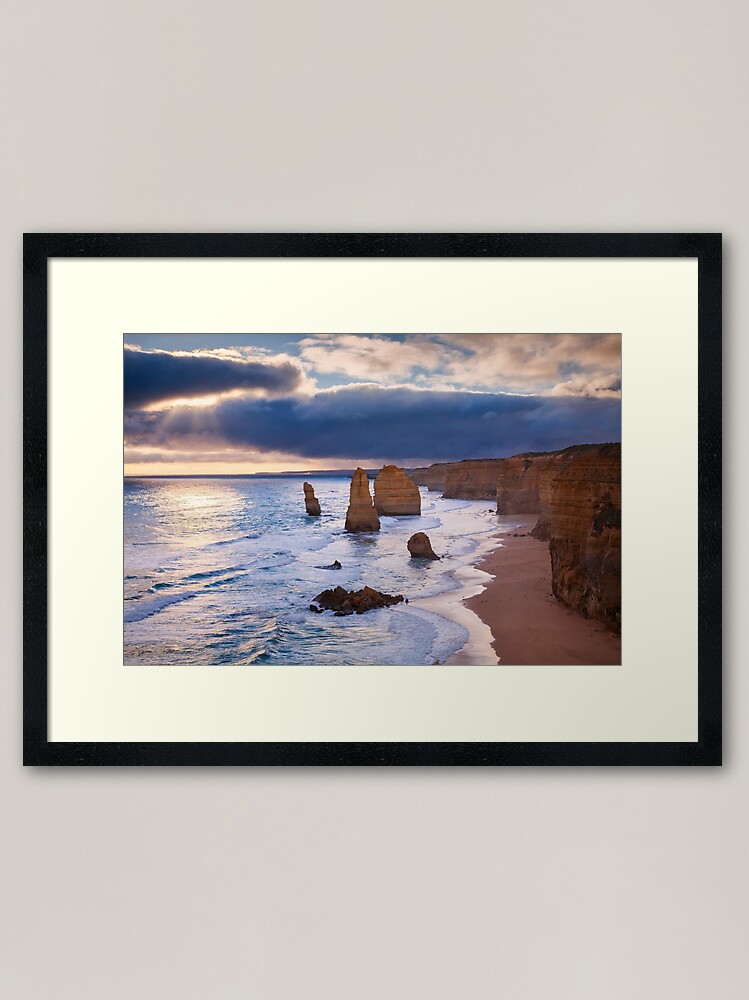 Thumbnail 1 of 7, Framed Art Print, "The Twelve Apostles" Sunset, Great Ocean Rd, Australia designed and sold by Chockstone.