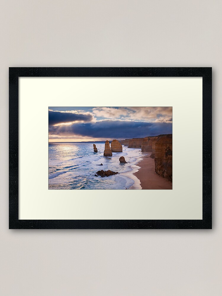 Thumbnail 1 of 7, Framed Art Print, "The Twelve Apostles" Sunset, Great Ocean Rd, Australia designed and sold by Chockstone.