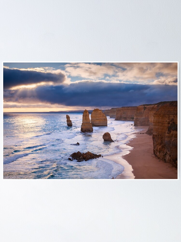 Thumbnail 1 of 3, Poster, "The Twelve Apostles" Sunset, Great Ocean Rd, Australia designed and sold by Chockstone.