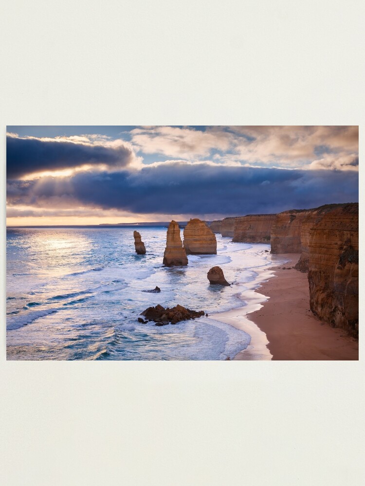 Thumbnail 1 of 3, Photographic Print, "The Twelve Apostles" Sunset, Great Ocean Rd, Australia designed and sold by Chockstone.