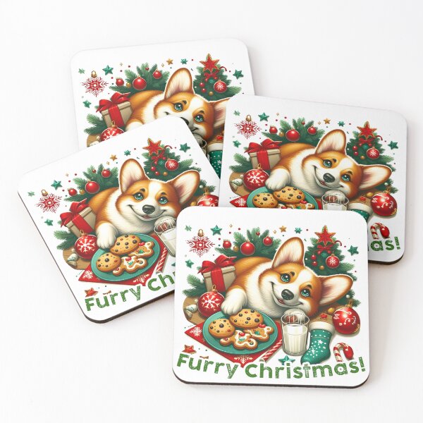 Item preview, Corgie with Christmas Cookies designed and sold by DogArtGallery.