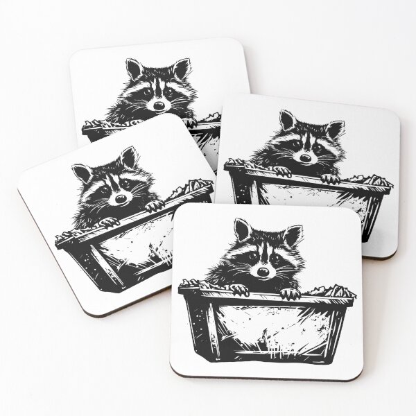 Item preview, Dumpster Raccoon Thrash Diver Scavenger Waster Critter  designed and sold by inkoutninja.