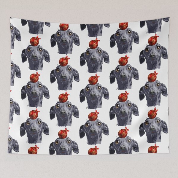 Item preview, Christmas greyhound designed and sold by SerenArtinOz.