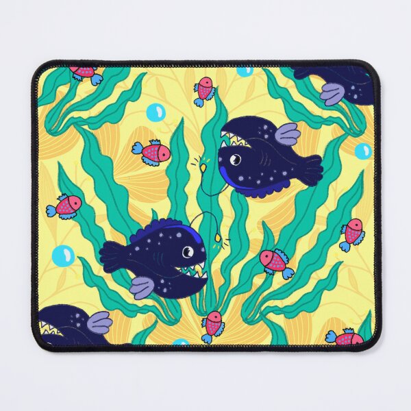 Item preview, Angler Fish & Seaweed Illustrated, Marine Life designed and sold by AryaSubramanian.